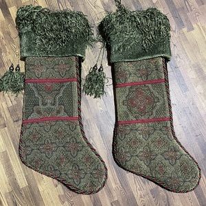2 gorgeous Villa Bacci Christmas stockings